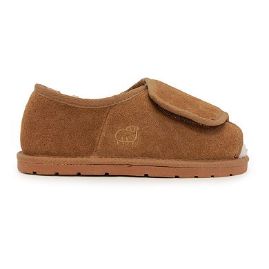 LAMO Women's Sheepskin-Lined Suede Slippers