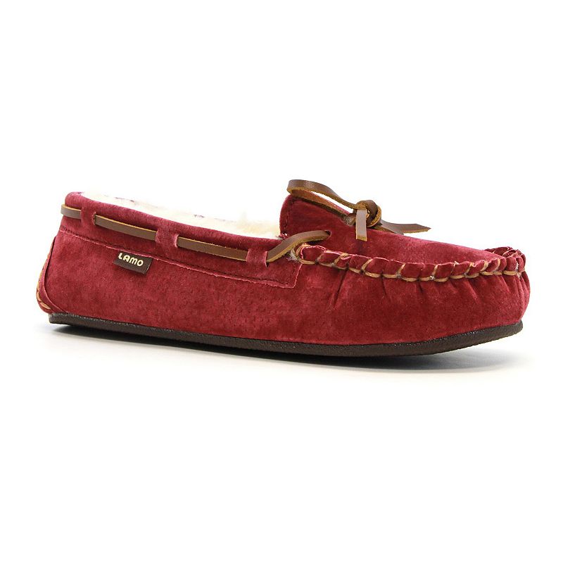 UPC 883139161725 product image for LAMO Britain Moc II Women's Fleece Moccasins, Girl's, Size: 7, Red | upcitemdb.com