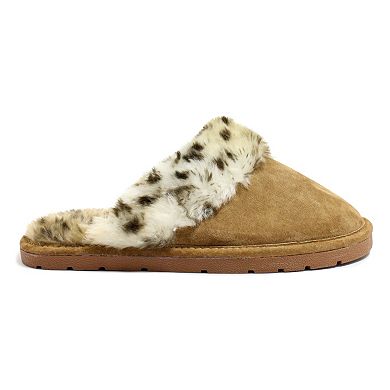 Mykos Women's Fleece Scuff Slippers