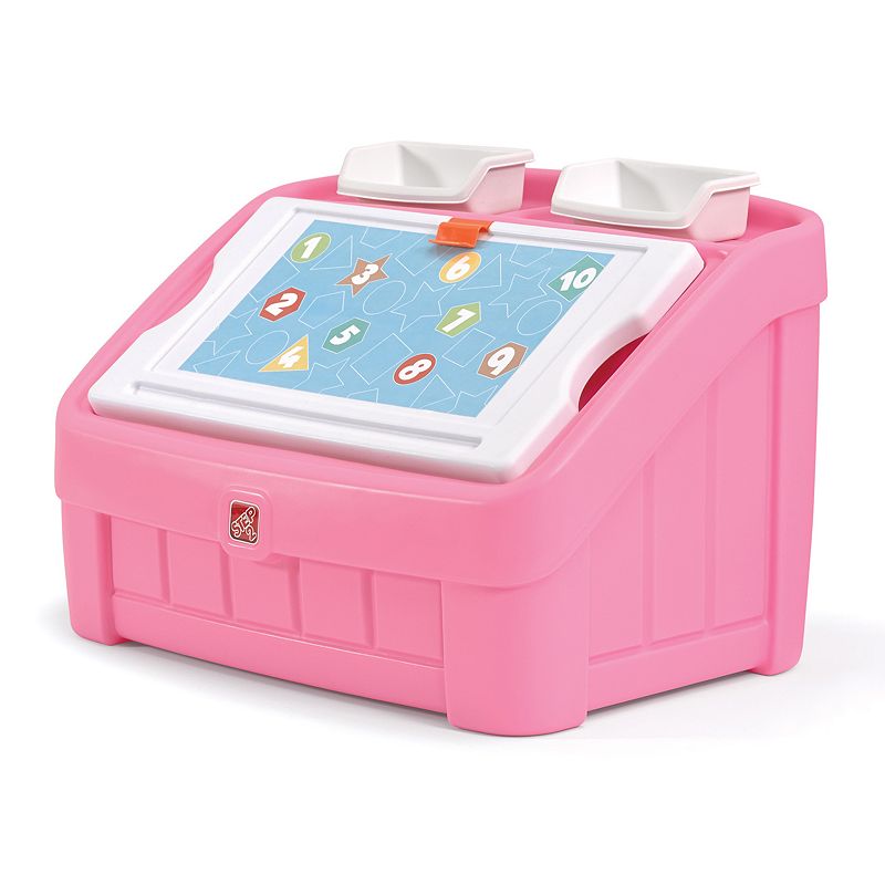 98627084 Step2 2-in-1 Toy Box and Art Lid, Pink sku 98627084