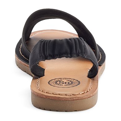 SO® Women's Two-Piece Slingback Sandals