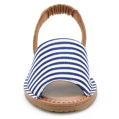 SO® Women's Two-Piece Slingback Sandals