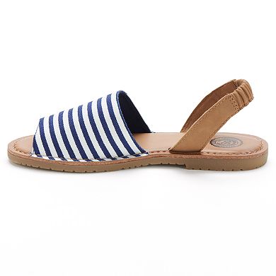 SO® Women's Two-Piece Slingback Sandals