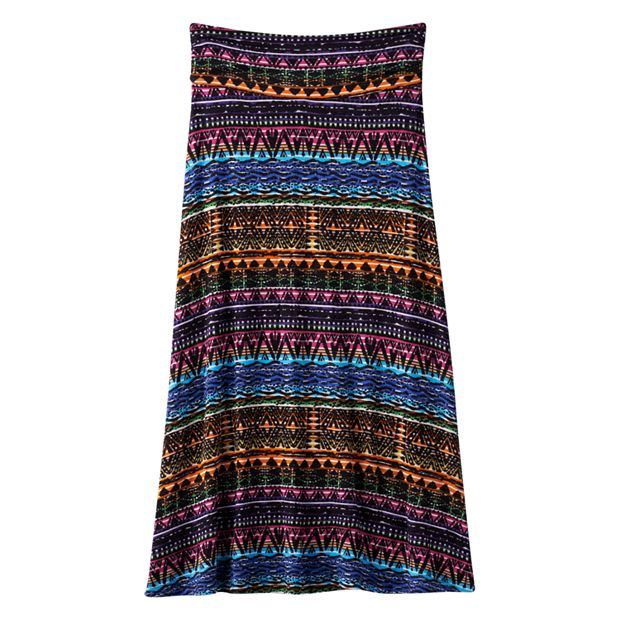 Black maxi hot sale skirt kohls