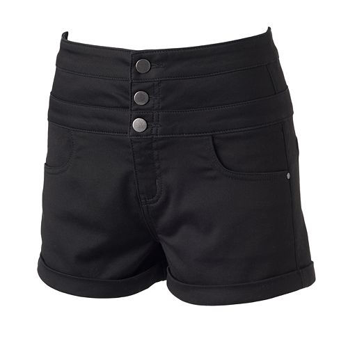 Tinseltown High-Waisted Jean Shorts - Juniors