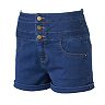 Tinseltown High-Waisted Jean Shorts - Juniors