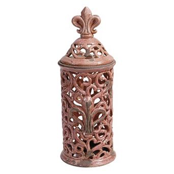 A&B Home Fleur-De-Lis Decorative Jar