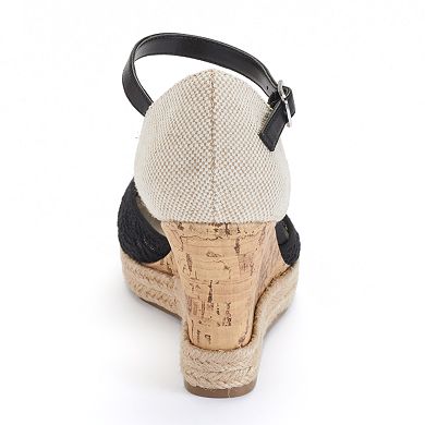 Apt. 9® Women's Lace Espadrille Platform Wedge Heels