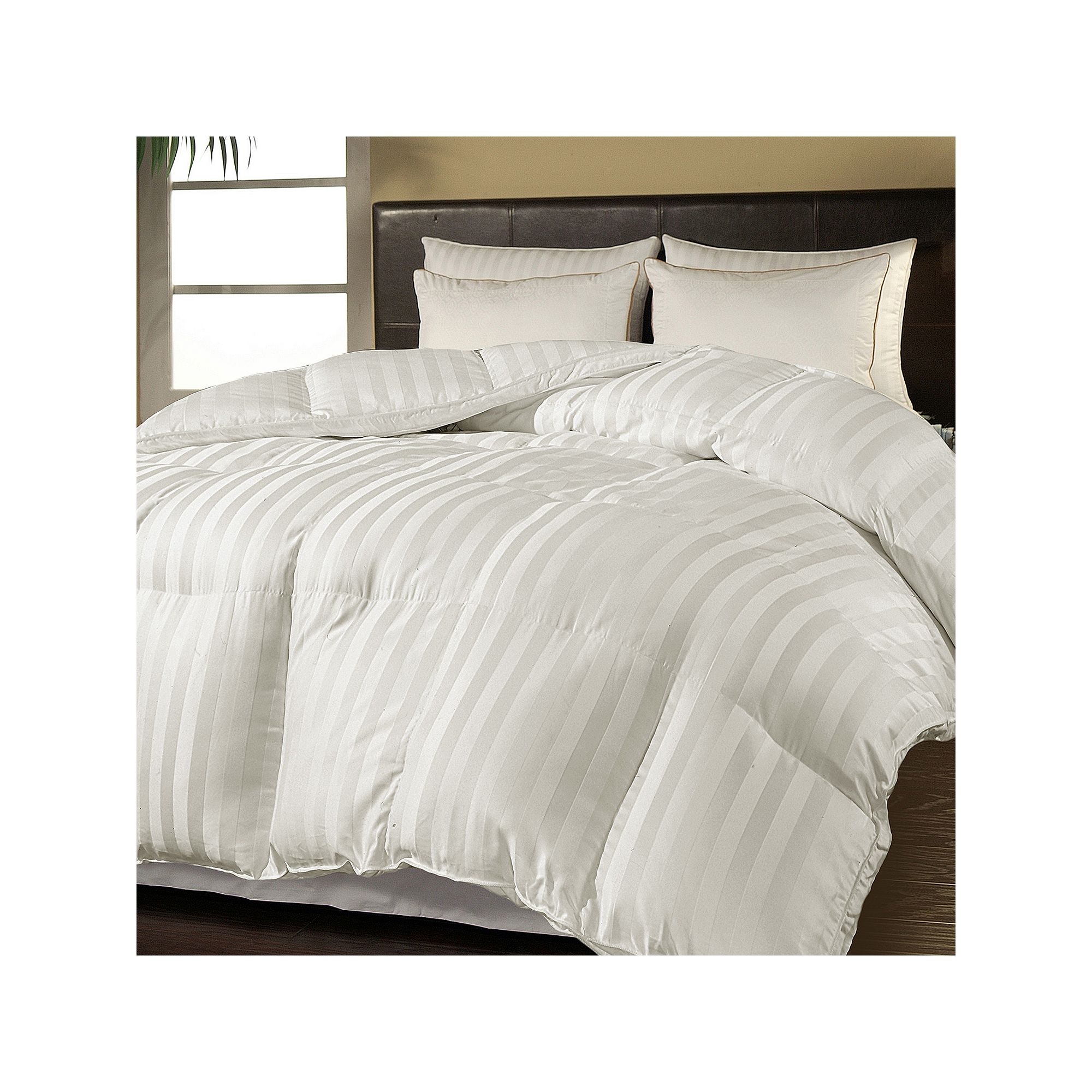 Royal Majesty DuraLoft Damask Stripe 500-Thread Count Down-Alternative Comf