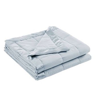 Madison Park Windom Lightweight Down Alternative Bed Blanket with Satin Trim