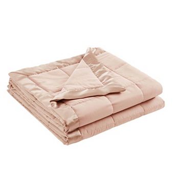 Madison Park Windom Lightweight Down Alternative Bed Blanket with Satin Trim