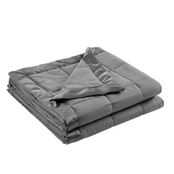 Madison Park Windom Lightweight Down Alternative Bed Blanket with Satin Trim