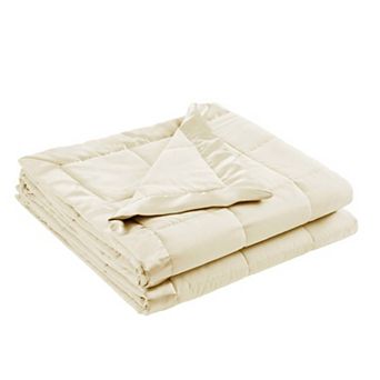 Madison Park Windom Lightweight Down Alternative Bed Blanket with Satin Trim
