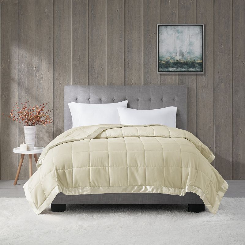 Lightweight Blanket With Satin Trim Kohls