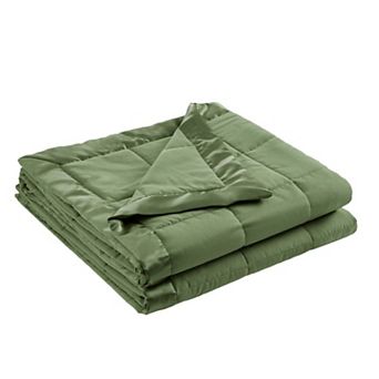 Madison Park Windom Lightweight Down Alternative Bed Blanket with Satin Trim