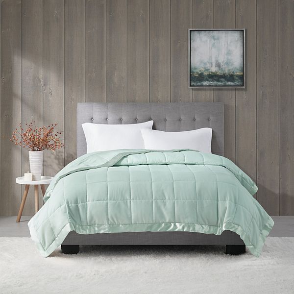 Lightweight Blanket with Satin Trim - On Sale - Bed Bath & Beyond