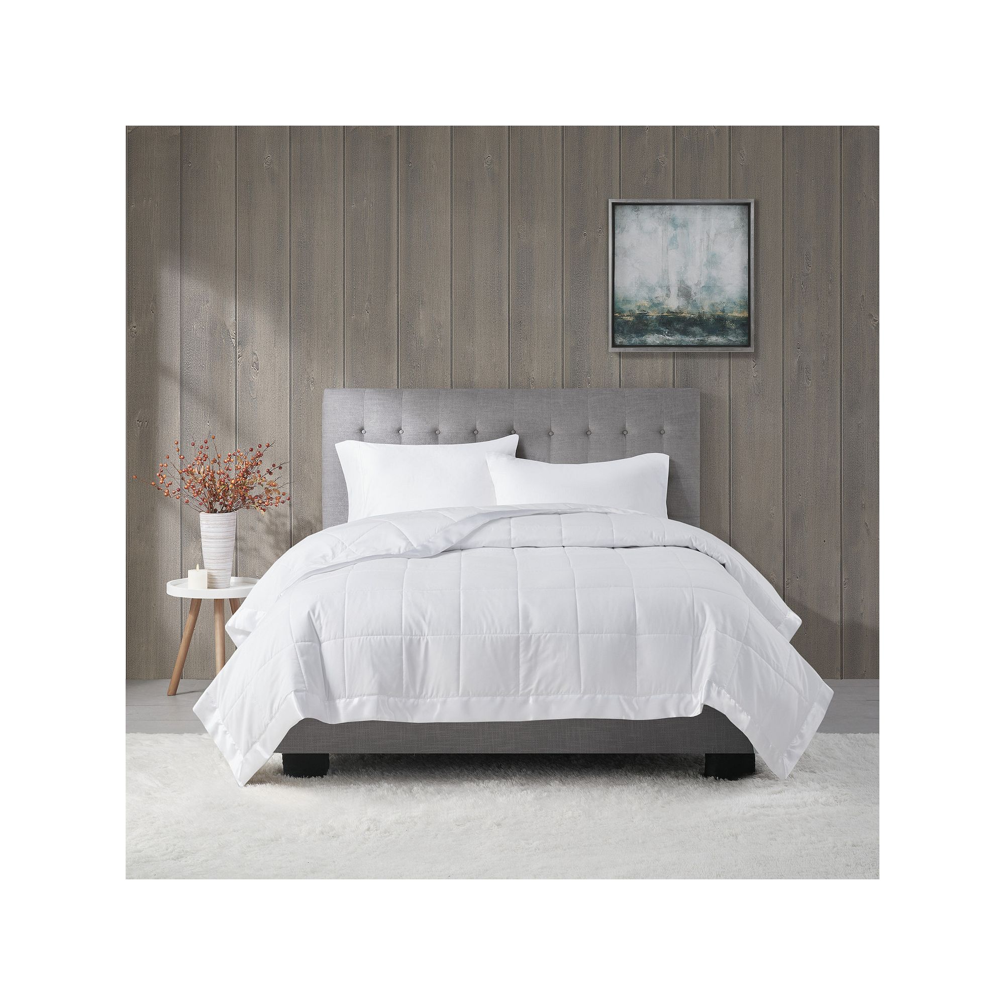 Madison Park Windom Lightweight Down Alternative Blanket with Satin Trim, W