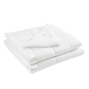 Madison Park Windom Lightweight Down Alternative Bed Blanket with Satin Trim