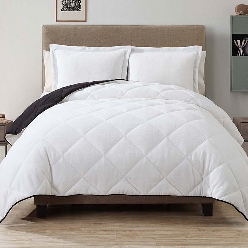 Caribbean Joe Down Alternative Coral Fleece Reversible Comforter