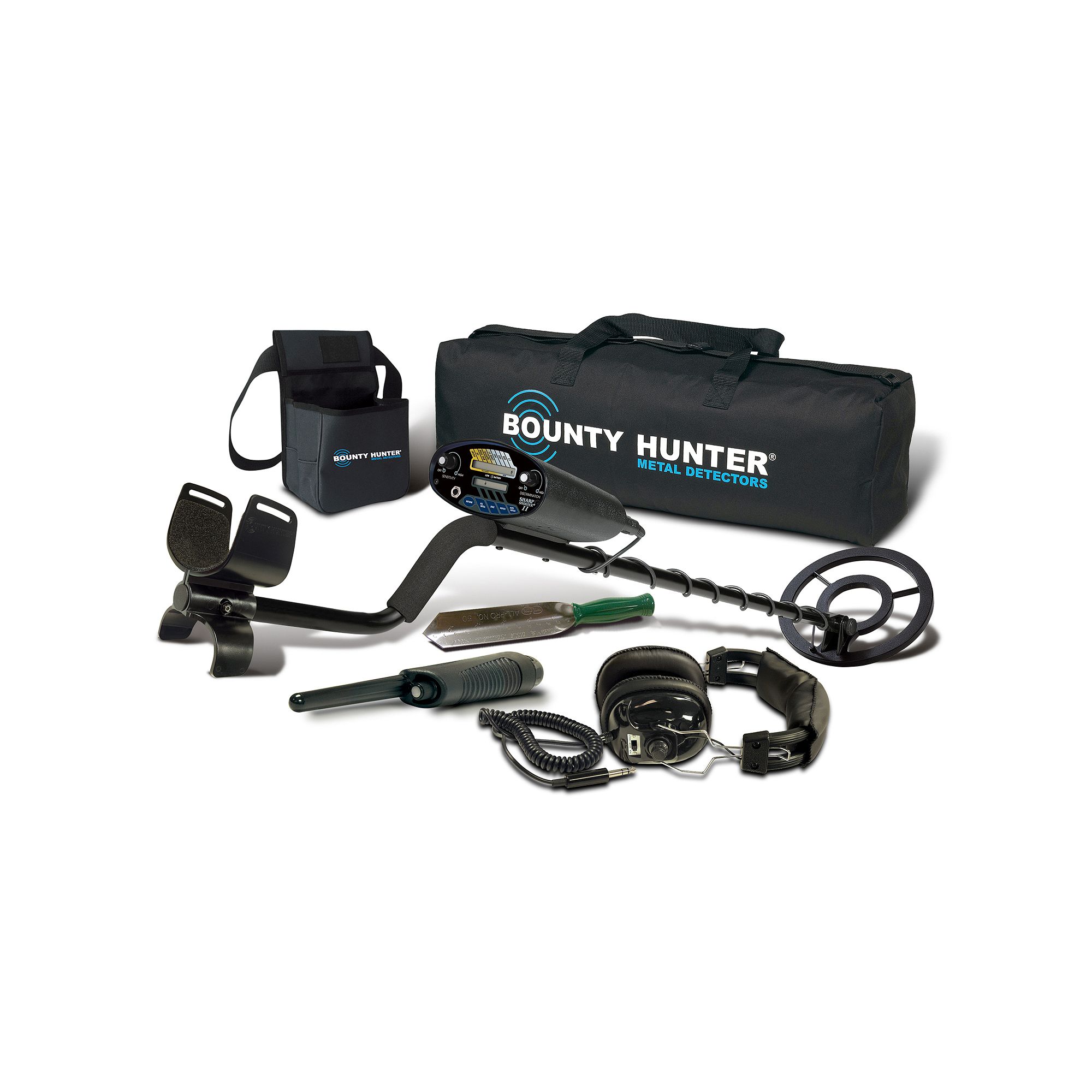 Bounty Hunter 6-piece Sharp Shooter II Adjustable Metal Detector Set, Multi