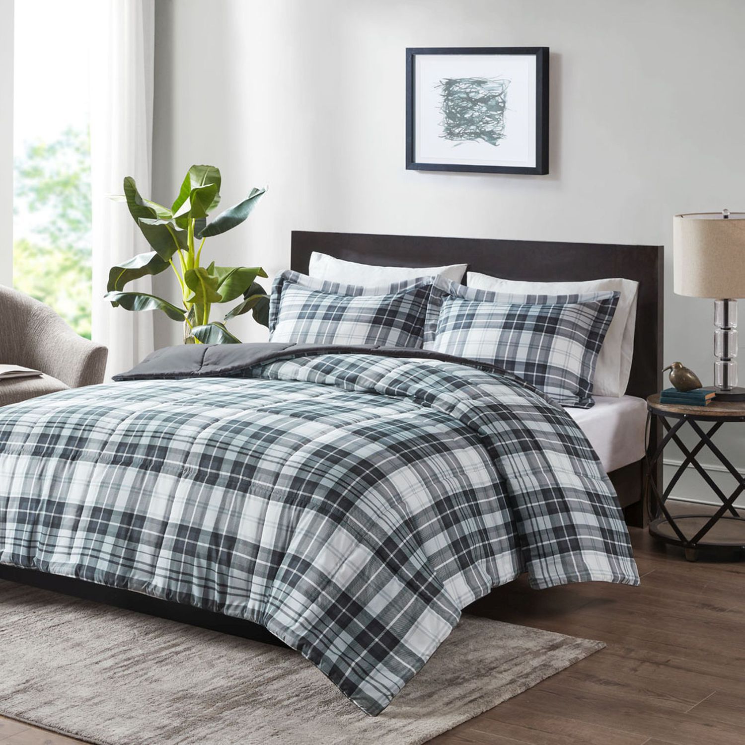 Madison Park Essentials Parkston Reversible Down-Alternative Comforter Set