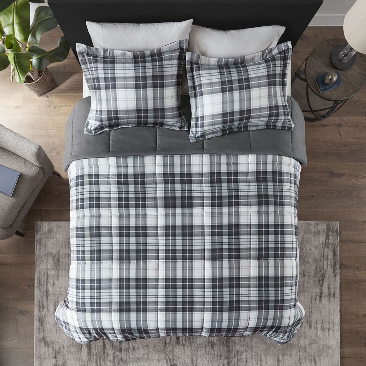 Madison Park Essentials Parkston Reversible Down-Alternative Comforter Set
