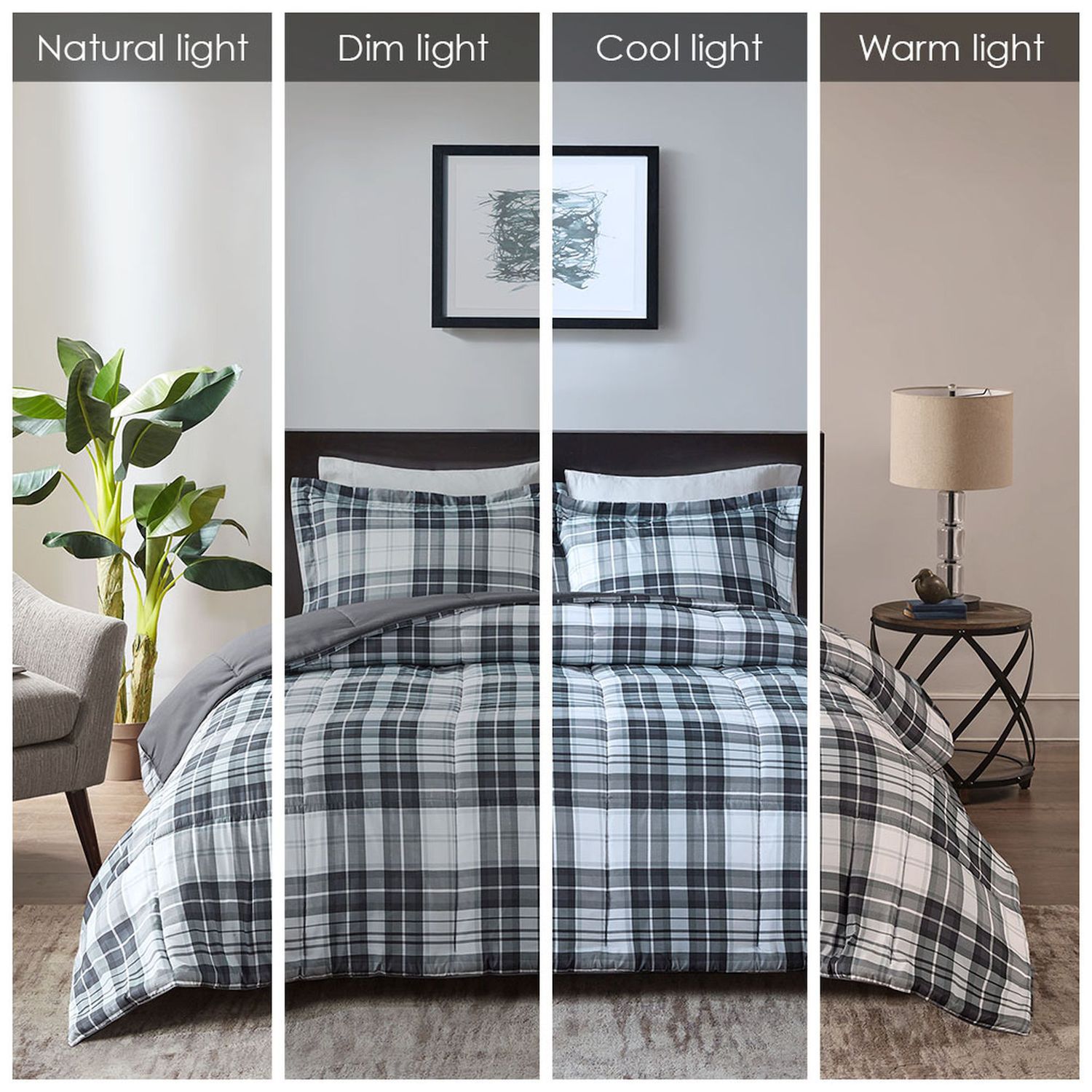 Madison Park Essentials Parkston Reversible Down-Alternative Comforter Set