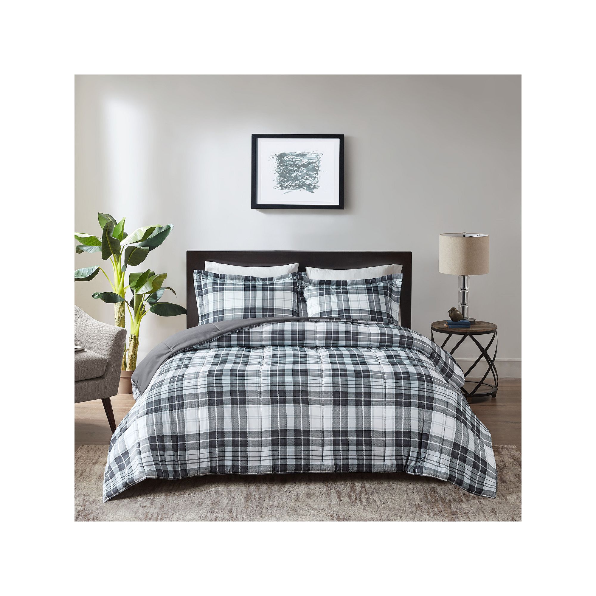Madison Park Essentials Parkston Reversible Down-Alternative Comforter Set,