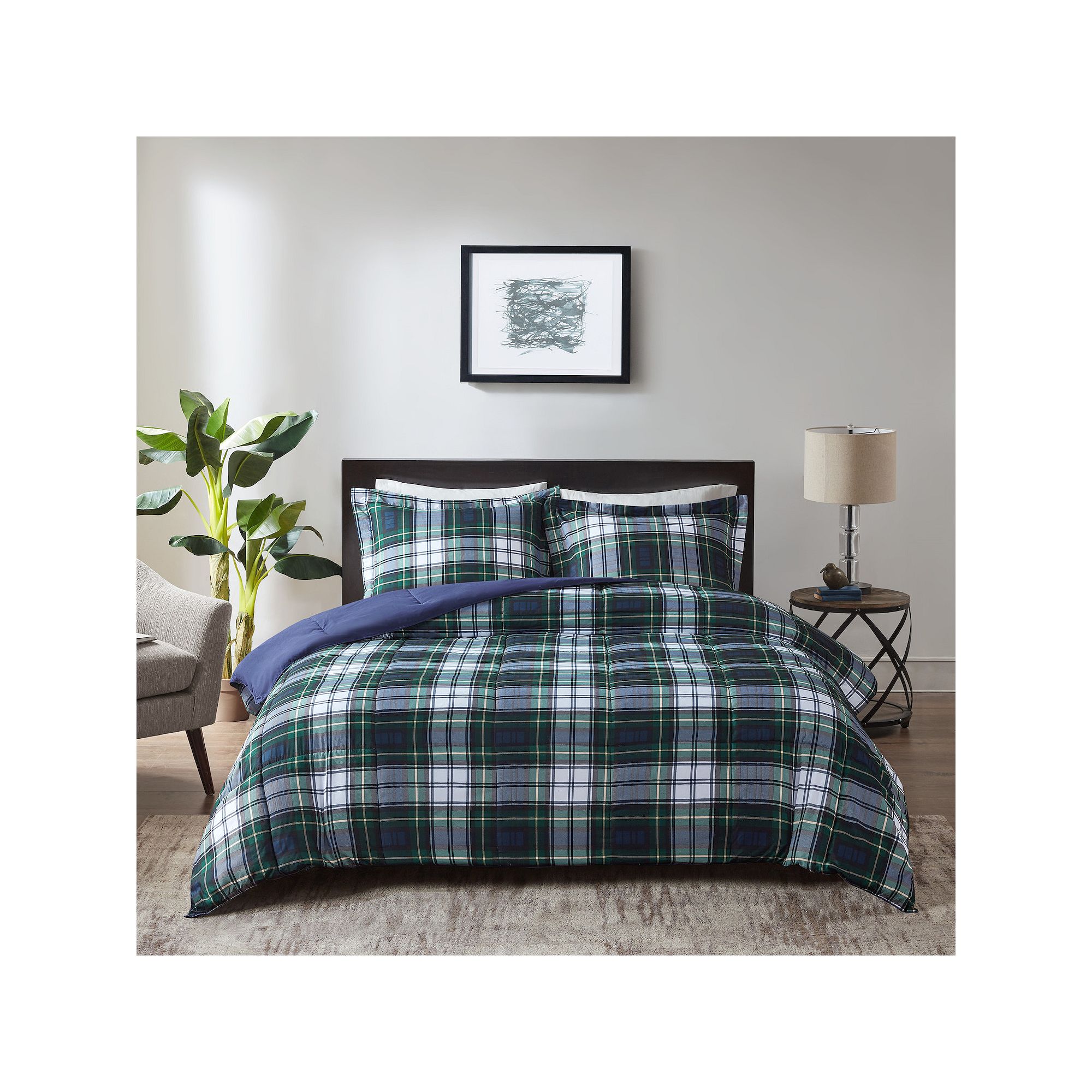 Madison Park Essentials Parkston Reversible Down-Alternative Comforter Set,
