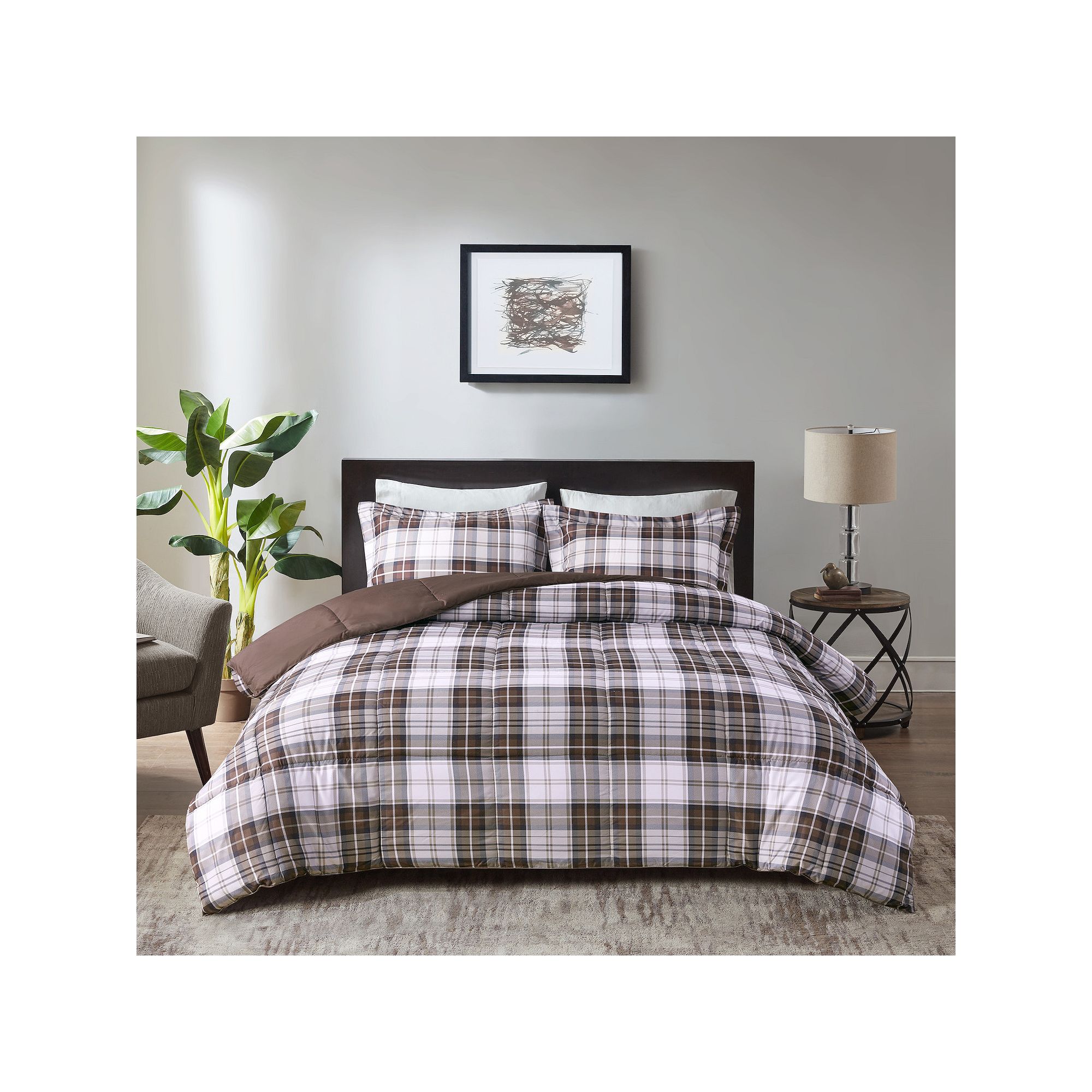 Madison Park Essentials Parkston Reversible Down-Alternative Comforter Set,