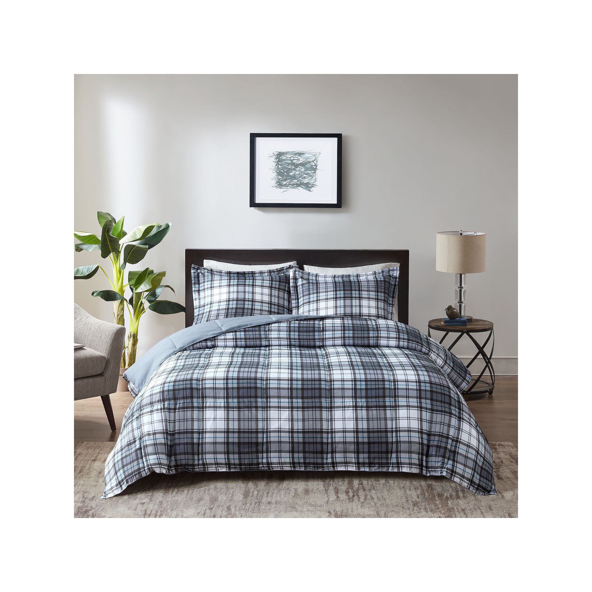Madison Park Essentials Parkston Reversible Down-Alternative Comforter Set,