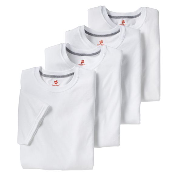 Hanes Boys' Eco Blend Crew Undershirt, 5 Pack, Sizes S-XXL 