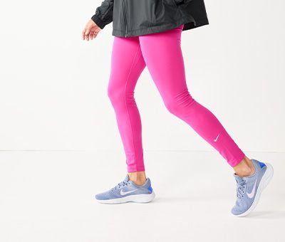 pink nike running tights