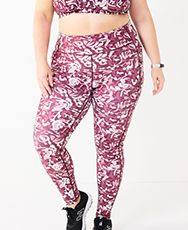 kohls plus size yoga pants