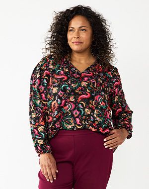 plus size tops kohl's