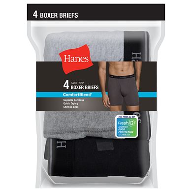 Men's Hanes 4-pack ComfortBlend Tagless Boxer Briefs