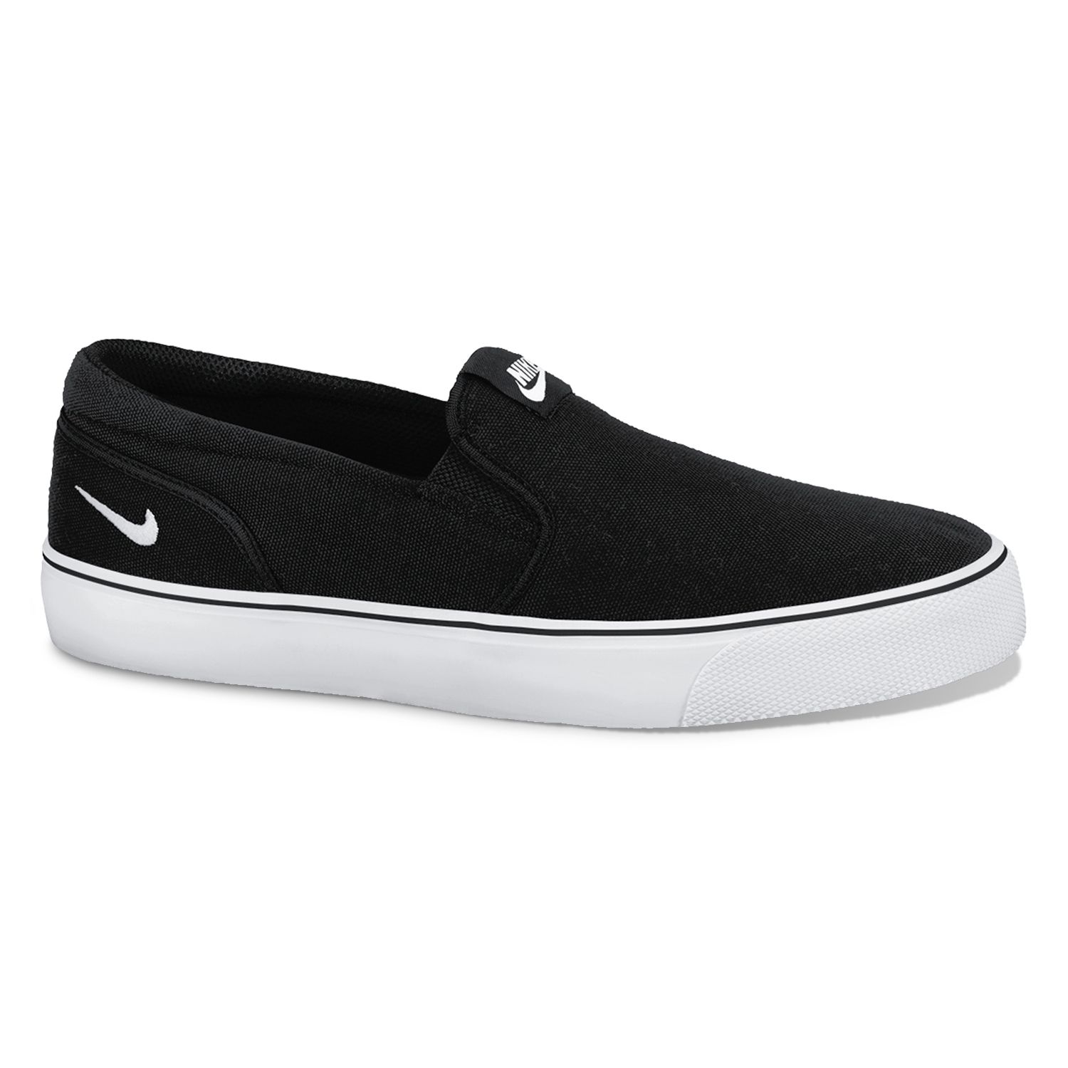 black nike slip ons womens