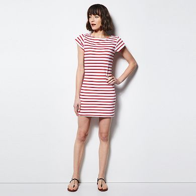 MILLY for DesigNation Striped T-Shirt Dress - Women's