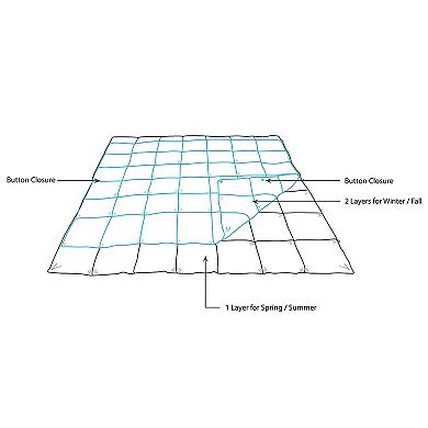 Sleep Philosophy Benton 2-Layer Down Alternative Comforter