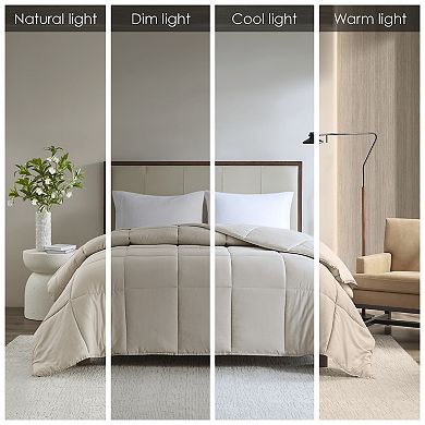 Madison Park Winfield 300 Thread Count Cotton Percale Luxury Down-Alternative Comforter