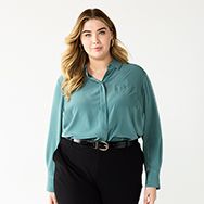 kohl's plus size dressy tops