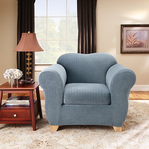 Sure Fit PinStriped Chair Slipcover