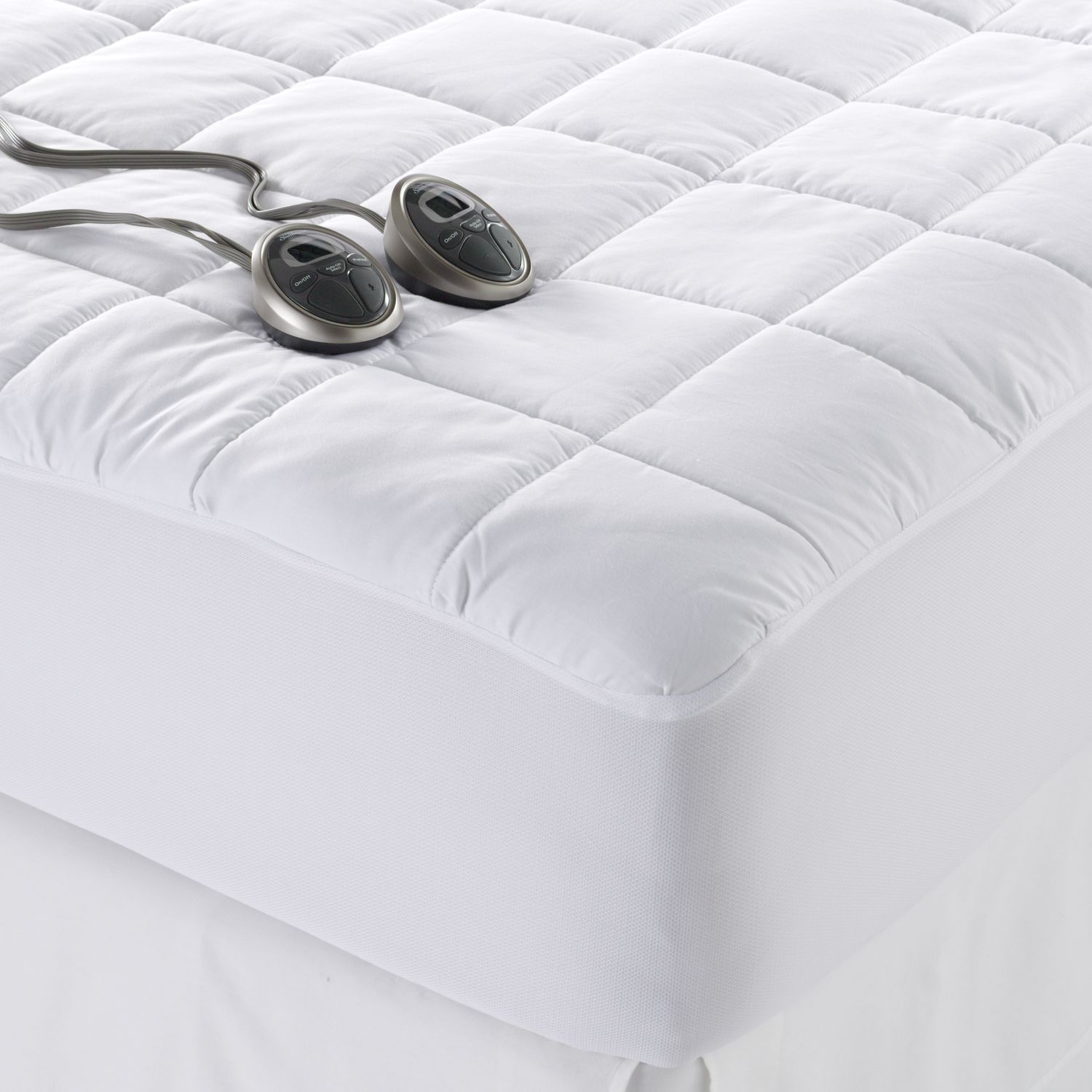 heated pillow top mattress pad