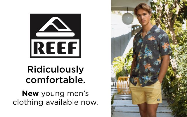 Ridiculously comfortable.
      New young men's clothing available now.