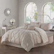 Details about   Avondale Manor 7-Piece Ella Pinch Pleat Comforter Set Navy Queen 