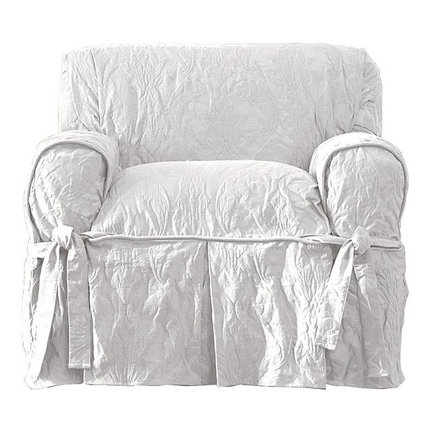 Surefit best sale damask slipcover