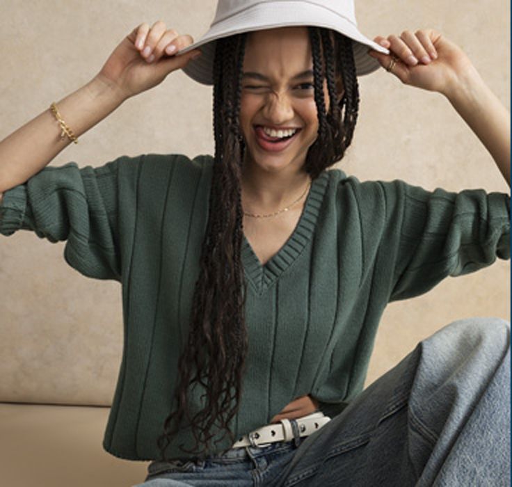 Aeropostale clothing on model