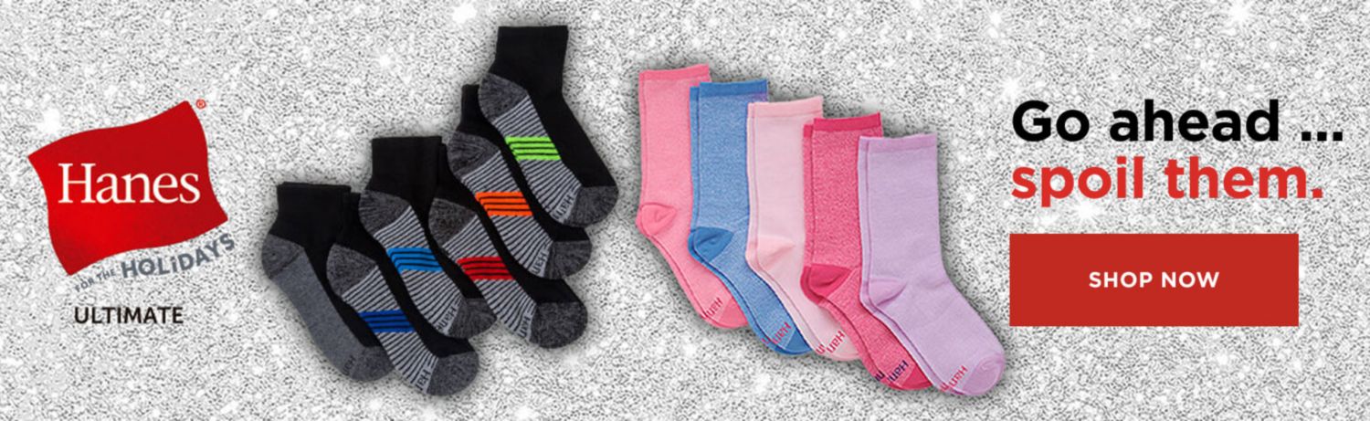 Go ahead... spoil them. Hanes Kids Socks