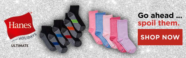 Go ahead... spoil them. Hanes Kids Socks