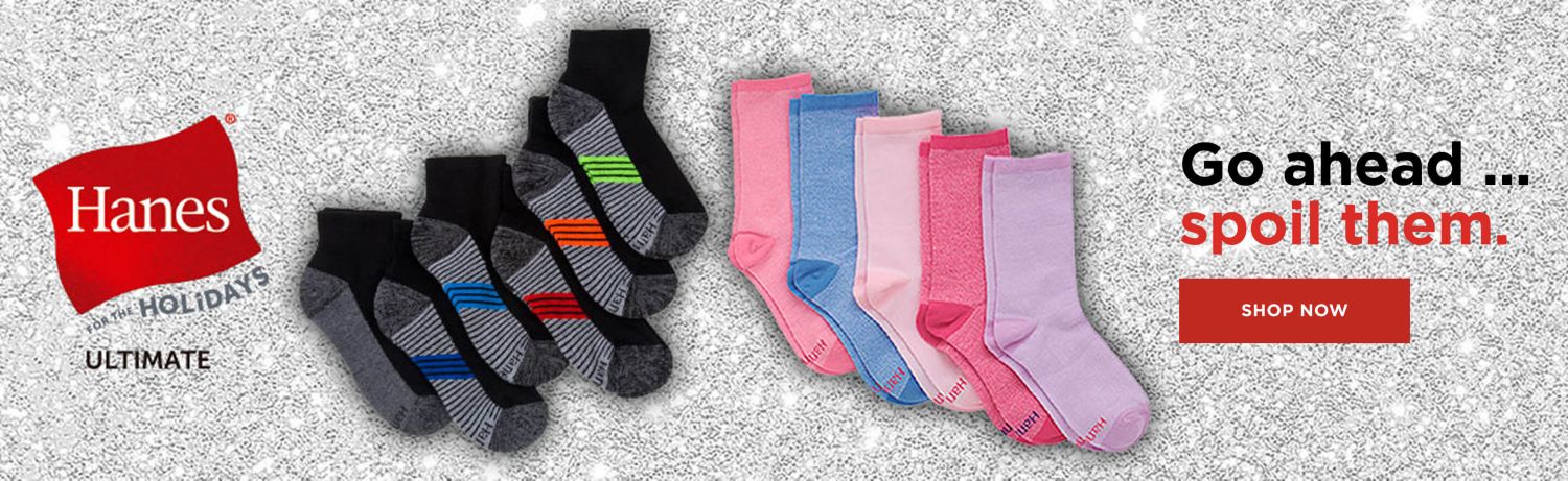 Go ahead... spoil them. Hanes Kids Socks